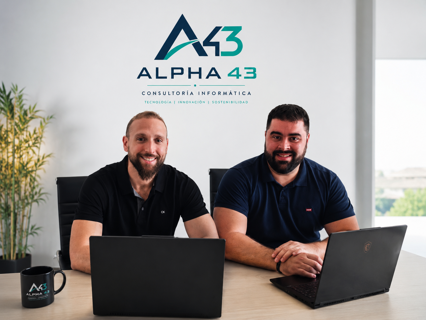 Daniel y Toni, fundadores de Alpha 43